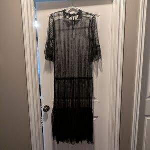 Sheer Black Lace Dress